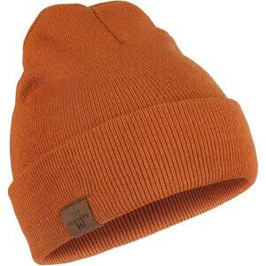 Men and Women Red-brown Acrylic Stretchy Daily Knit Warm Winter Beanie Hats